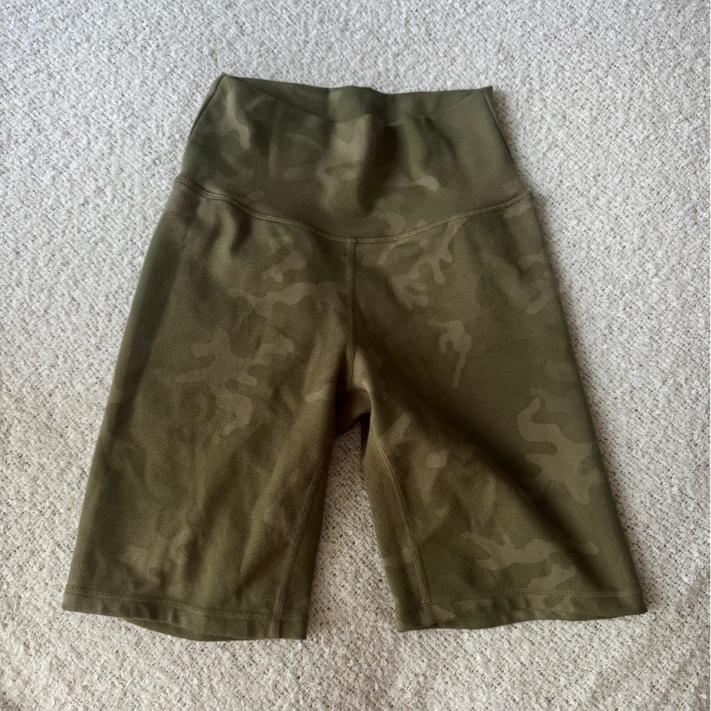 P'tula Olive Camo Bike Shorts